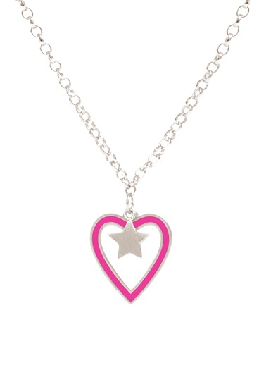 Heart Necklace Silver Chain