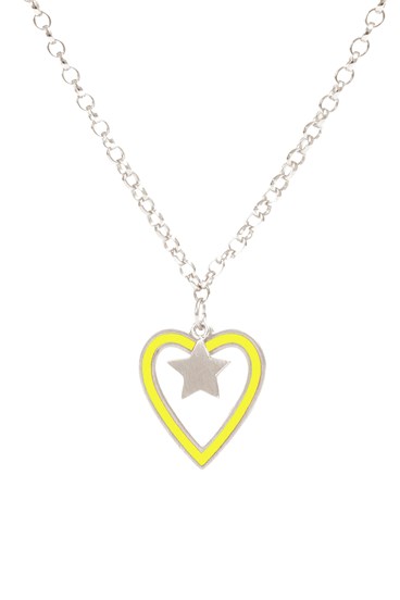 Heart Necklace Silver Chain