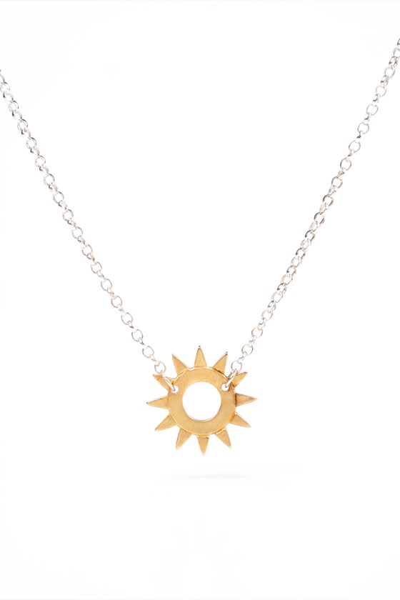 Sunrise Necklace Gold & Silver