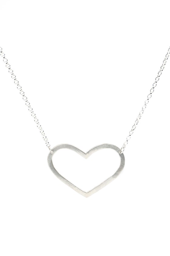 Mega Love Necklace Silver