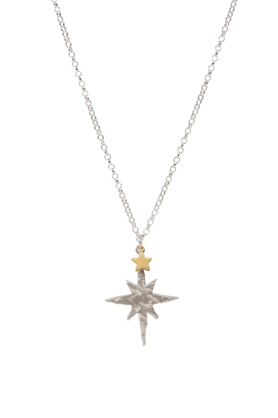 North Star Necklace Silver