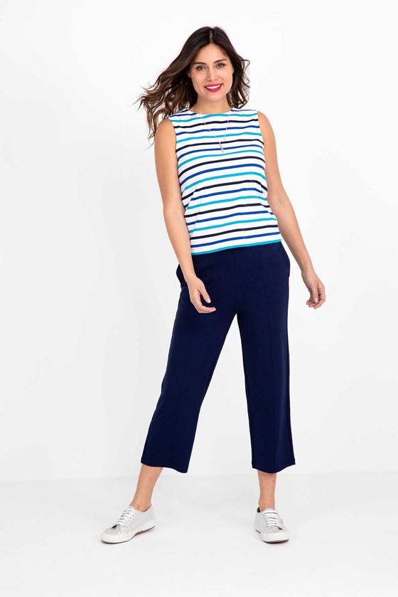 Cropped Ponte Trousers